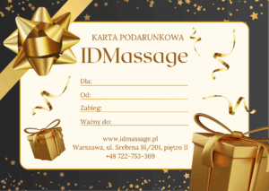 Karta podarunkowa 120 minut – masaż premium w IDMassage Warszawa